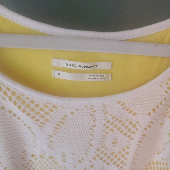 Anthropologie Lace Overlay Cosette Tank, Size Small - Picture 4 of 5